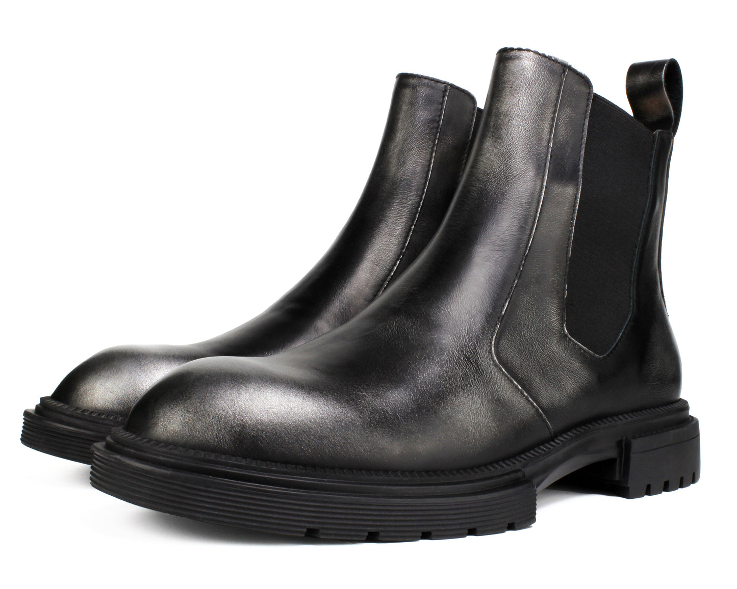 Men's Premium Leather Chelsea Boots | Double Elastic Gussets & Breathable OrthoLite Anti-Odor Insoles | Slip-Resistant Rubber Outsole, Leather Lined for All-Day Comfort (Casual & Work)