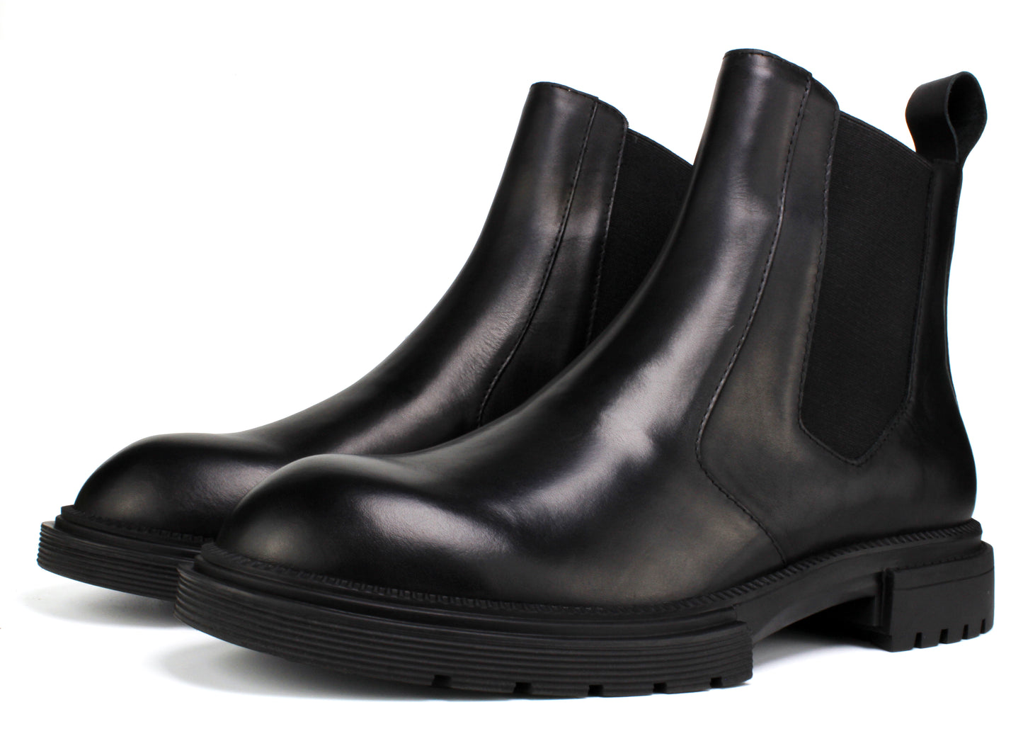 Men's Premium Leather Chelsea Boots | Double Elastic Gussets & Breathable OrthoLite Anti-Odor Insoles | Slip-Resistant Rubber Outsole, Leather Lined for All-Day Comfort (Casual & Work)