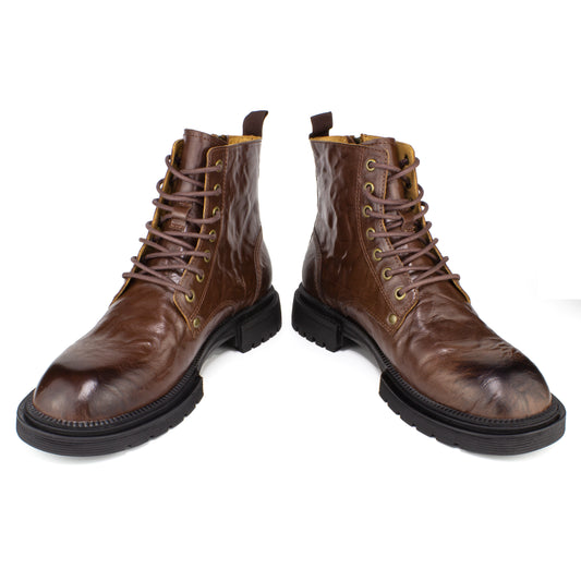 Men's Chelsea Boots with YKK Zipper & Breathable OrthoLite Footbed | Fashion Casual Full-Grain Leather Ankle Boots| Durable Slip-Resistant Rubber Sole for Comfort & Support