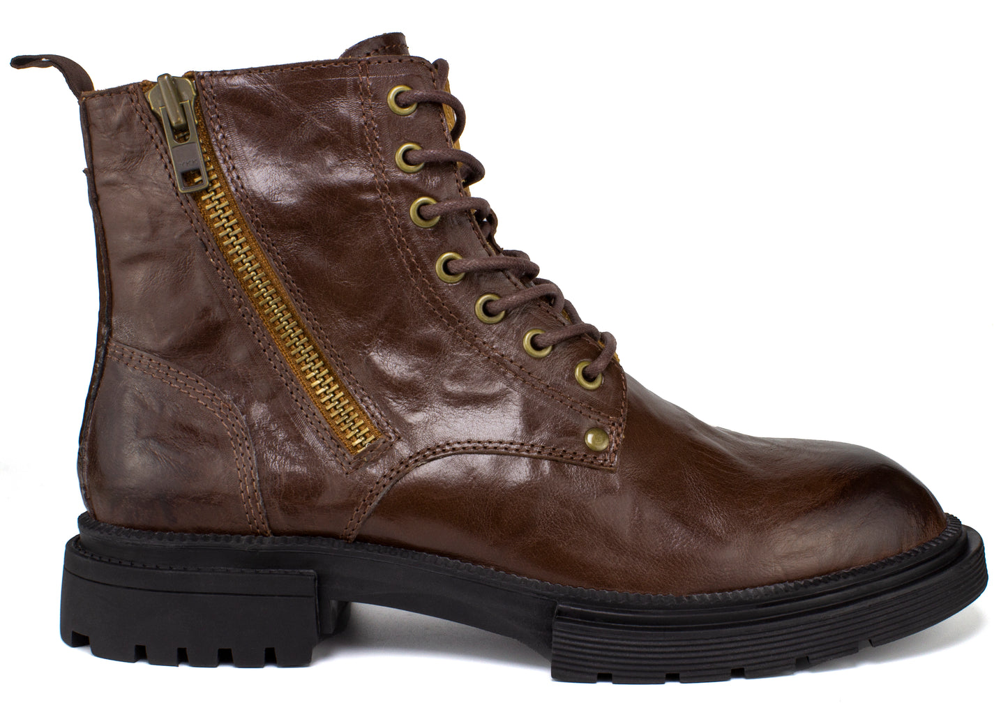 Men's Chelsea Boots with YKK Zipper & Breathable OrthoLite Footbed | Fashion Casual Full-Grain Leather Ankle Boots| Durable Slip-Resistant Rubber Sole for Comfort & Support