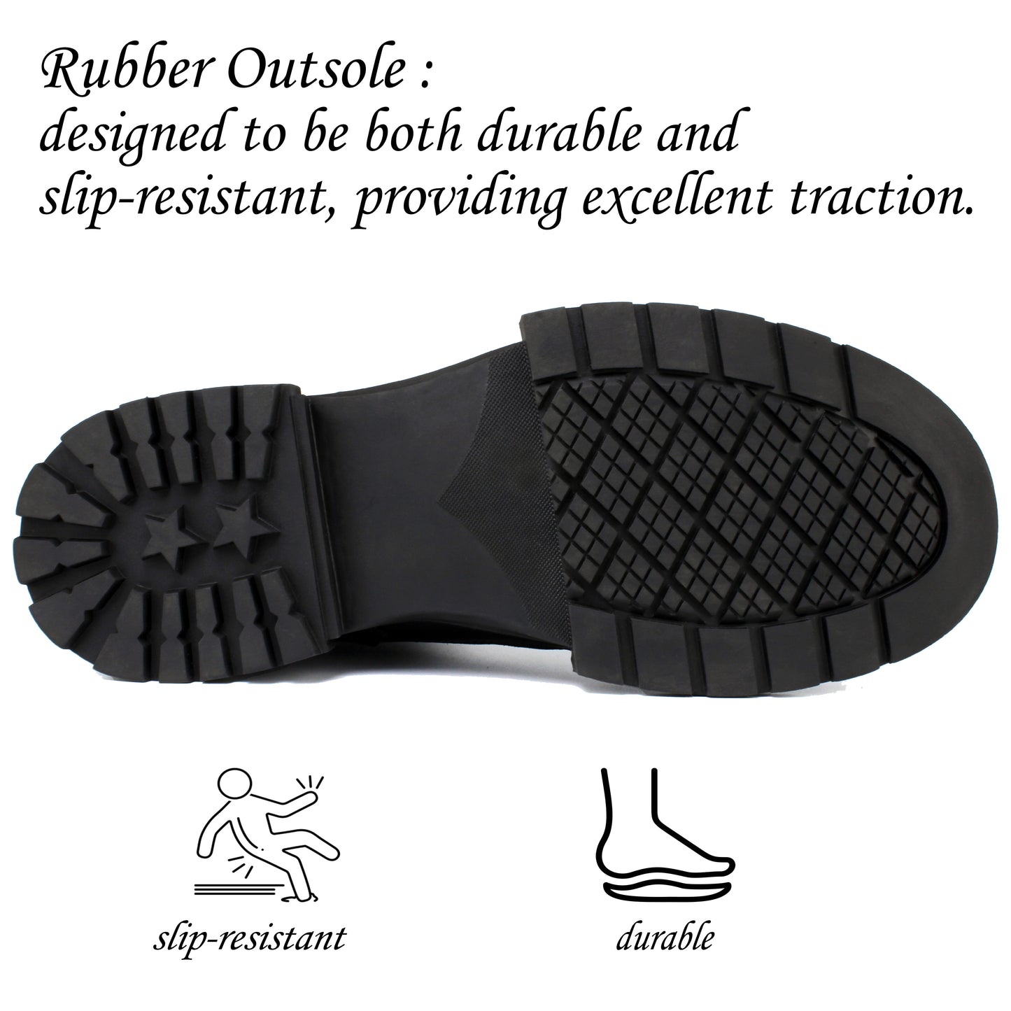 Men's Premium Leather Chelsea Boots | Double Elastic Gussets & Breathable OrthoLite Anti-Odor Insoles | Slip-Resistant Rubber Outsole, Leather Lined for All-Day Comfort (Casual & Work)