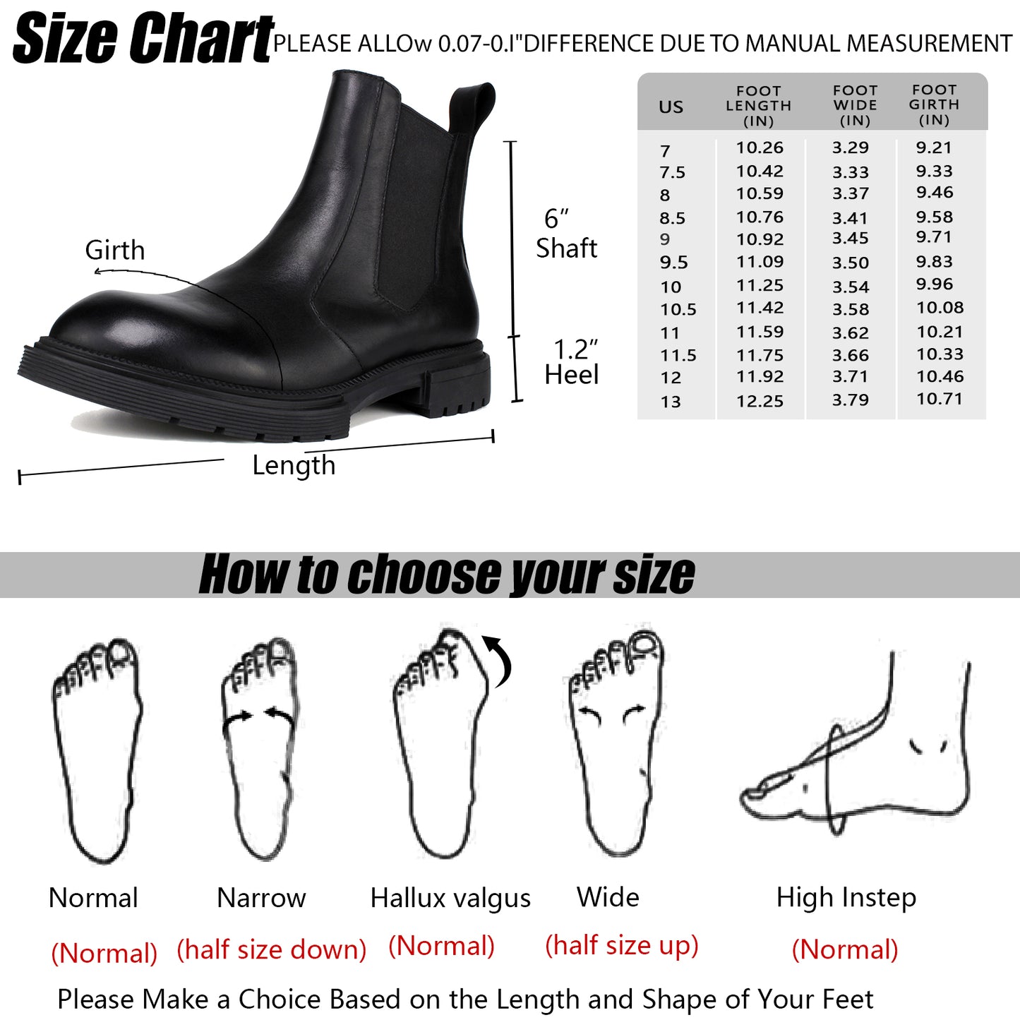Men's Premium Leather Chelsea Boots | Double Elastic Gussets & Breathable OrthoLite Anti-Odor Insoles | Slip-Resistant Rubber Outsole, Leather Lined for All-Day Comfort (Casual & Work)