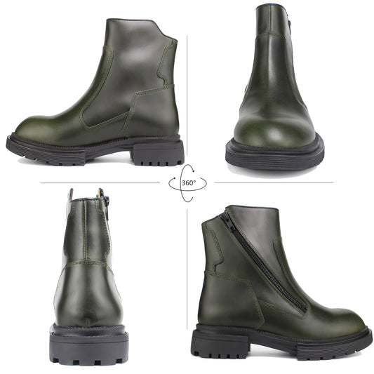 Men's Premium Leather Chelsea Boots | Double Elastic Gussets & Breathable OrthoLite Anti-Odor Insoles | Slip-Resistant Rubber Outsole, Leather Lined for All-Day Comfort (Casual & Work)