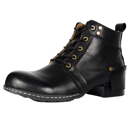 Men's Genuine Leather Chukka Boots Casual Dress Motorcycle Ankle Boots