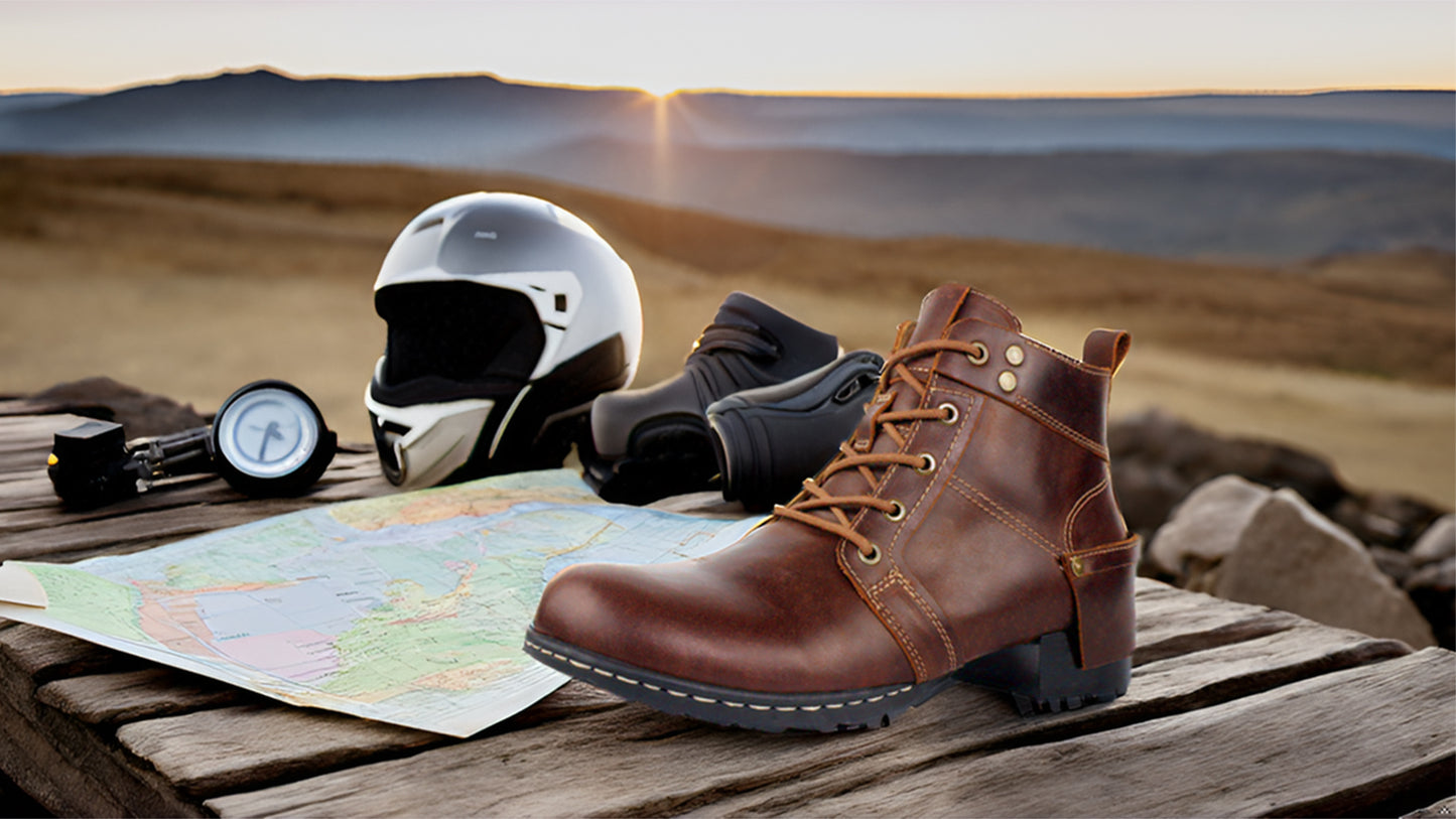 Men's Genuine Leather Chukka Boots Casual Dress Motorcycle Ankle Boots