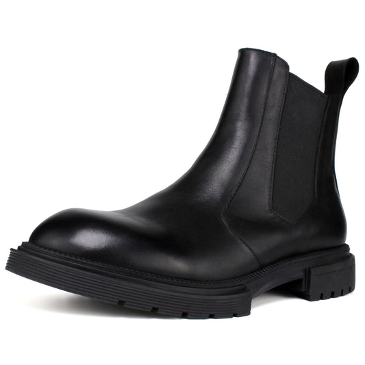 Men's Premium Leather Chelsea Boots | Double Elastic Gussets & Breathable OrthoLite Anti-Odor Insoles | Slip-Resistant Rubber Outsole, Leather Lined for All-Day Comfort (Casual & Work)