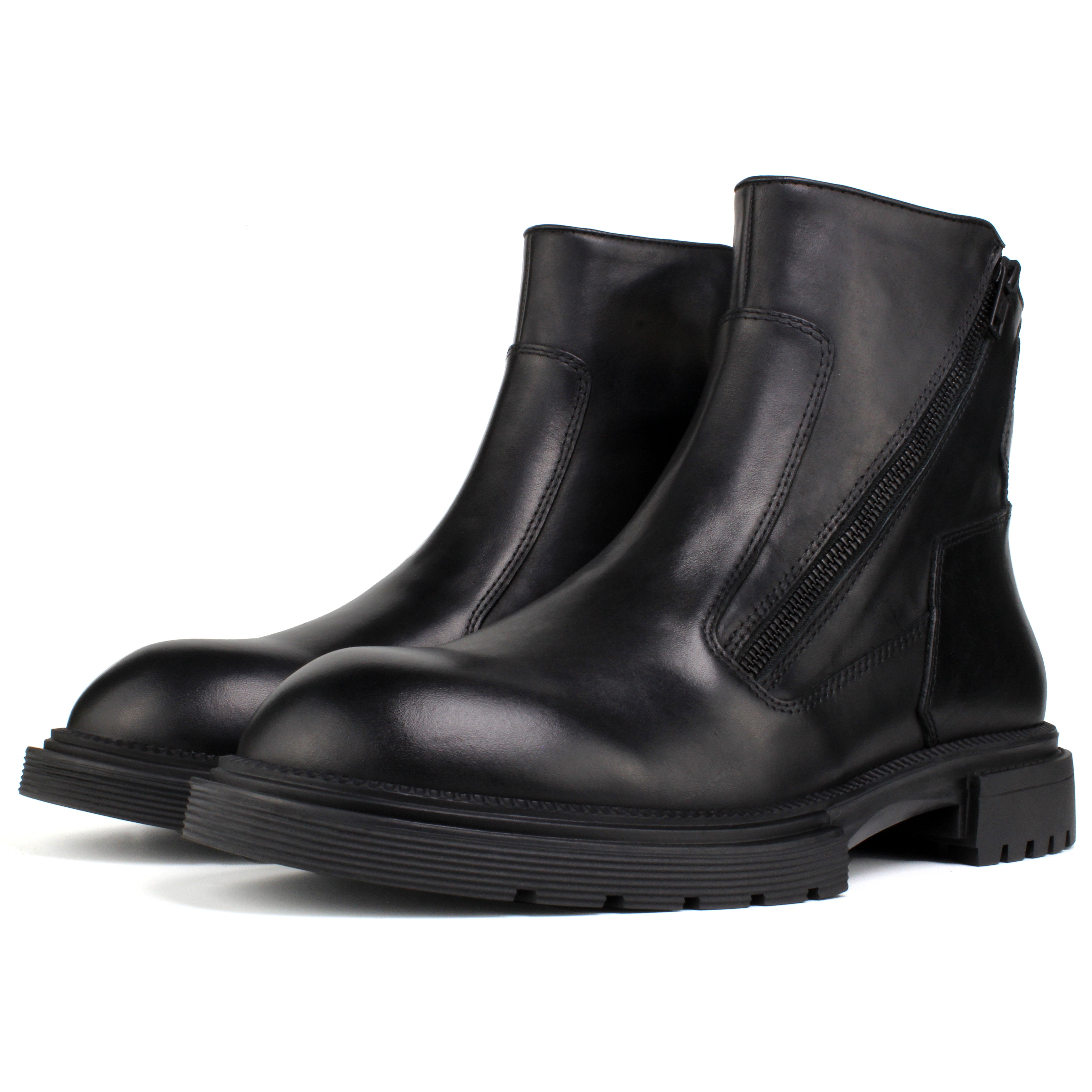 Men's Premium Leather Chelsea Boots | Double Elastic Gussets