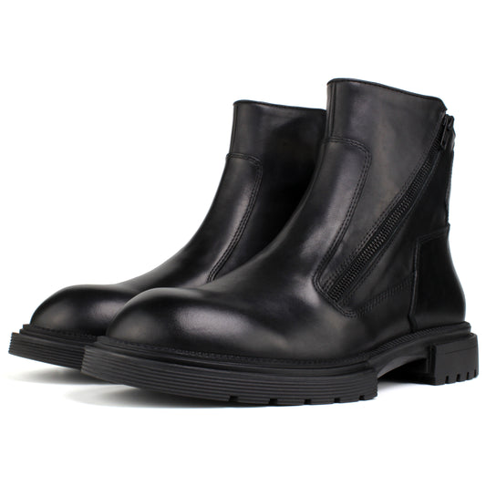 Men's Premium Leather Chelsea Boots | Double Elastic Gussets & Breathable OrthoLite Anti-Odor Insoles | Slip-Resistant Rubber Outsole, Leather Lined for All-Day Comfort (Casual & Work)