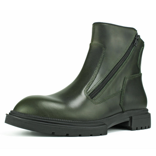 Men's Premium Leather Chelsea Boots | Double Elastic Gussets & Breathable OrthoLite Anti-Odor Insoles | Slip-Resistant Rubber Outsole, Leather Lined for All-Day Comfort (Casual & Work)