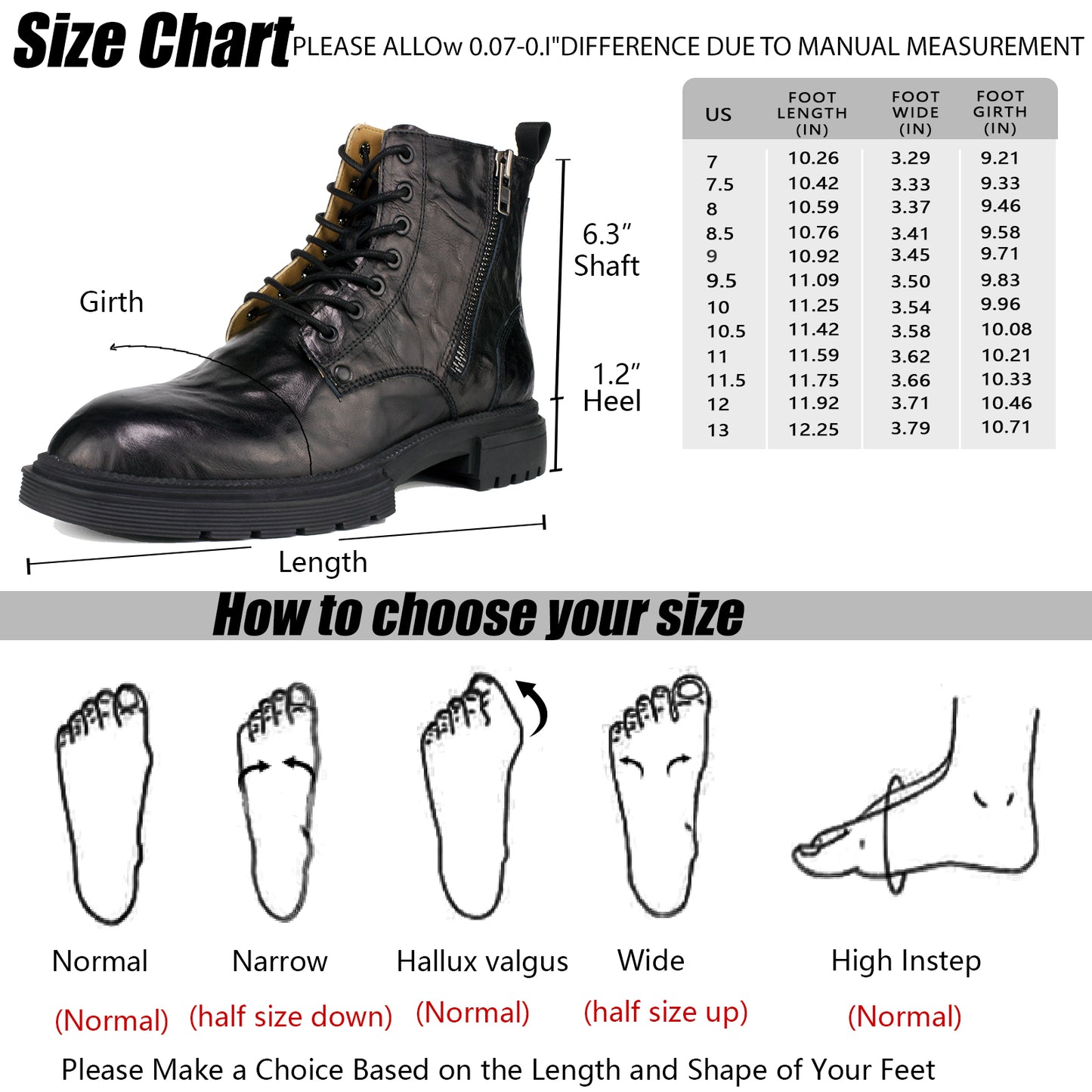Men's Chelsea Boots with YKK Zipper & Breathable OrthoLite Footbed | Fashion Casual Full-Grain Leather Ankle Boots| Durable Slip-Resistant Rubber Sole for Comfort & Support